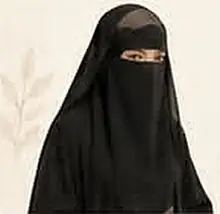 Black niqab - Simran Fashion House
